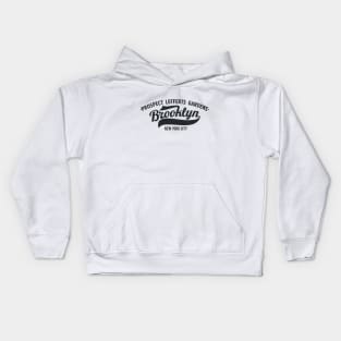 Prospect Lefferts Gardens Lettering Design - Brooklyn, New York Kids Hoodie